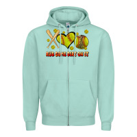 Seafoam rub some dirt on it softball Zipper Hoodie - JahusDesignShop