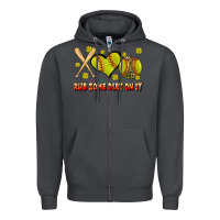 Smoke rub some dirt on it softball Zipper Hoodie - JahusDesignShop