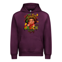 Mauve Wine empowering black heritage Urban Hoodie - LillyAllenDesigns