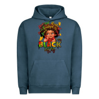 Pigment Midnight Navy empowering black heritage Urban Hoodie - LillyAllenDesigns