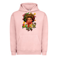 Pigment Salmon empowering black heritage Urban Hoodie - LillyAllenDesigns