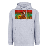 Heather Grey aztec horse cactus and sunflowers license plate template Heavyweight Hoodie - Artiststas