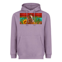 Lavender aztec horse cactus and sunflowers license plate template Heavyweight Hoodie - Artiststas
