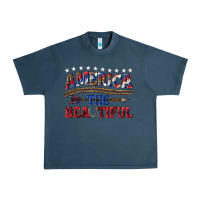 Midnight Navy America the beautiful Urban Heavy Tee - texasbilliewilder
