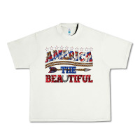 Pistachio America the beautiful Urban Heavy Tee - texasbilliewilder