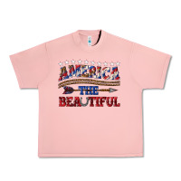 Salmon America the beautiful Urban Heavy Tee - texasbilliewilder