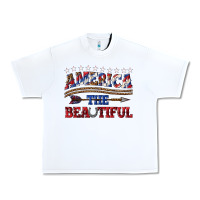 White America the beautiful Urban Heavy Tee - texasbilliewilder