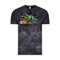 Cloud Black T-Rex Trick Rawr Treat Vintage Tee - RanaPortraitStore