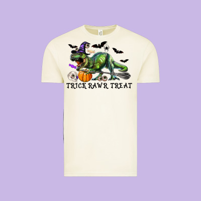 Vintage Tee T-Rex Trick Rawr Treat