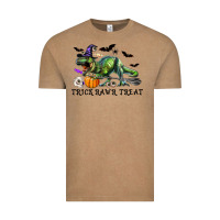 Vintage Coffee T-Rex Trick Rawr Treat Vintage Tee - RanaPortraitStore