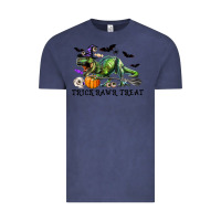 Vintage Denim T-Rex Trick Rawr Treat Vintage Tee - RanaPortraitStore