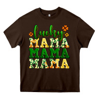 Chocolate Brown lucky mama mama mama  St. Patrick's Heavy Core Tee - LillyAllenDesigns