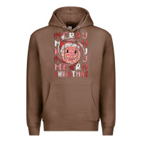 Chestnut merry christmas smiling face Premium Hoodie - MaliasSmallBusiness