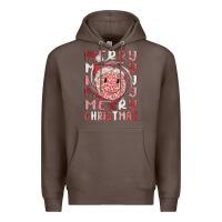 Coffee merry christmas smiling face Premium Hoodie - MaliasSmallBusiness