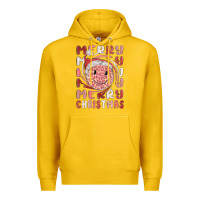 Lemon merry christmas smiling face Premium Hoodie - MaliasSmallBusiness