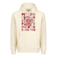 Sandshell merry christmas smiling face Premium Hoodie - MaliasSmallBusiness