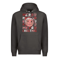 Smoke merry christmas smiling face Premium Hoodie - MaliasSmallBusiness