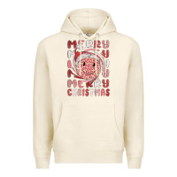 Tofu merry christmas smiling face Premium Hoodie - MaliasSmallBusiness