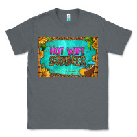 Charcoal Heather hot wife summer skinny metal can holder Classic Tee - HRA Design Shop