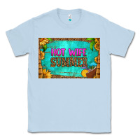 Dusty Blue hot wife summer skinny metal can holder Classic Tee - HRA Design Shop