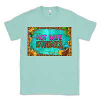 Seafoam hot wife summer skinny metal can holder Classic Tee - HRA Design Shop