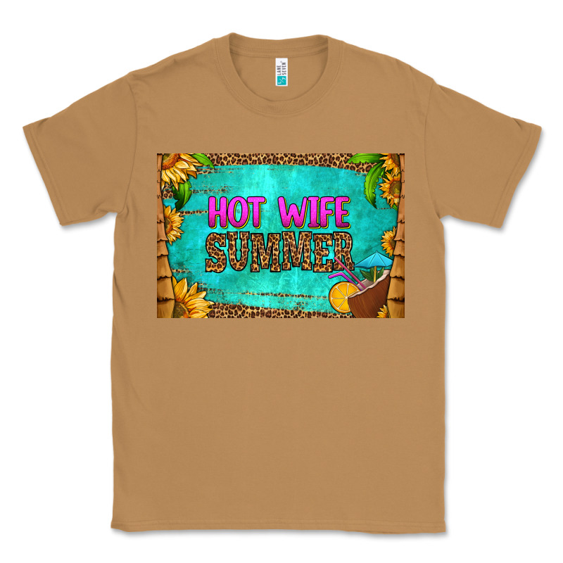 Hot Wife Summer Skinny Metal Can Holder Classic Tee by HRA Design Shop | Teevron