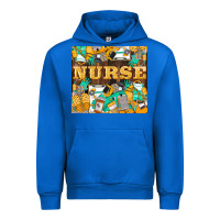 Cobalt Green And Yellow Nurse Urban Hoodie - LillyAllenDesigns