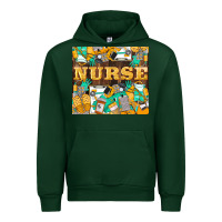 Forest Green Green And Yellow Nurse Urban Hoodie - LillyAllenDesigns