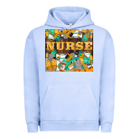 Pigment Grape Ice Green And Yellow Nurse Urban Hoodie - LillyAllenDesigns