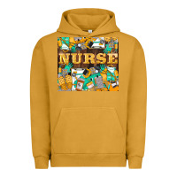 Pigment Peanut Butter Green And Yellow Nurse Urban Hoodie - LillyAllenDesigns