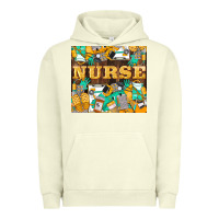 Pigment Pistachio Green And Yellow Nurse Urban Hoodie - LillyAllenDesigns