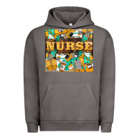Pigment Tornado Green And Yellow Nurse Urban Hoodie - LillyAllenDesigns