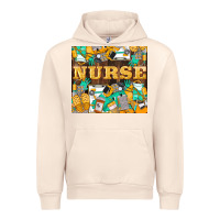 Sandshell Green And Yellow Nurse Urban Hoodie - LillyAllenDesigns