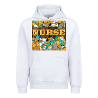 White Green And Yellow Nurse Urban Hoodie - LillyAllenDesigns