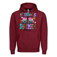 Burgundy school's out for summer teacherlife Zipper Hoodie - AdoDesignShop