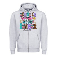 Heather Grey school's out for summer teacherlife Zipper Hoodie - AdoDesignShop