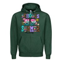 Sports Green school's out for summer teacherlife Zipper Hoodie - AdoDesignShop