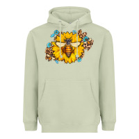 Matcha bee sunflower leopard Heavyweight Hoodie - AdoDesignShop