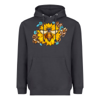 Smoke bee sunflower leopard Heavyweight Hoodie - AdoDesignShop