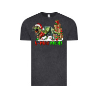 Vintage Black t rex x mas mood Vintage Tee - RanaPortraitStore