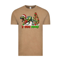 Vintage Coffee t rex x mas mood Vintage Tee - RanaPortraitStore