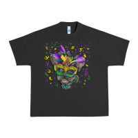 Pigment Black mardi gras mask french bulldog Urban Heavy Tee - RanaPortraitStore