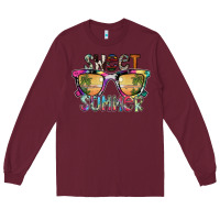 Burgundy sweet summer Long Sleeve Tee - SublimationCraftShop