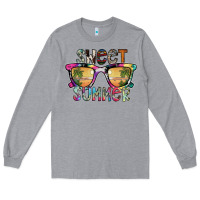 Heather Grey sweet summer Long Sleeve Tee - SublimationCraftShop