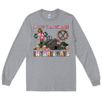 Heather Grey easter a lot can happen in three days Long Sleeve Tee - AdoDesignShop