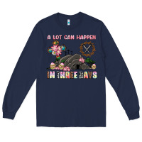 Navy easter a lot can happen in three days Long Sleeve Tee - AdoDesignShop