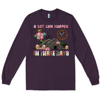 Plum easter a lot can happen in three days Long Sleeve Tee - AdoDesignShop