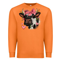 Carrot valentines day cow Premium Sweatshirt - Jasminsmagicworld