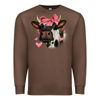 Chestnut valentines day cow Premium Sweatshirt - Jasminsmagicworld