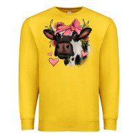 Lemon valentines day cow Premium Sweatshirt - Jasminsmagicworld